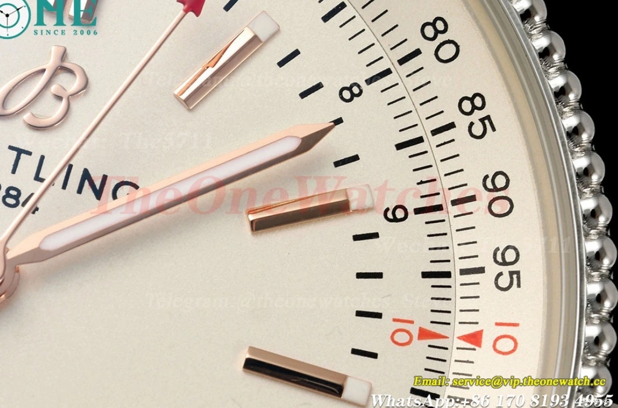 A2824 Date Dial TF Navitimer SS 1 Cream 41mm SS 0215